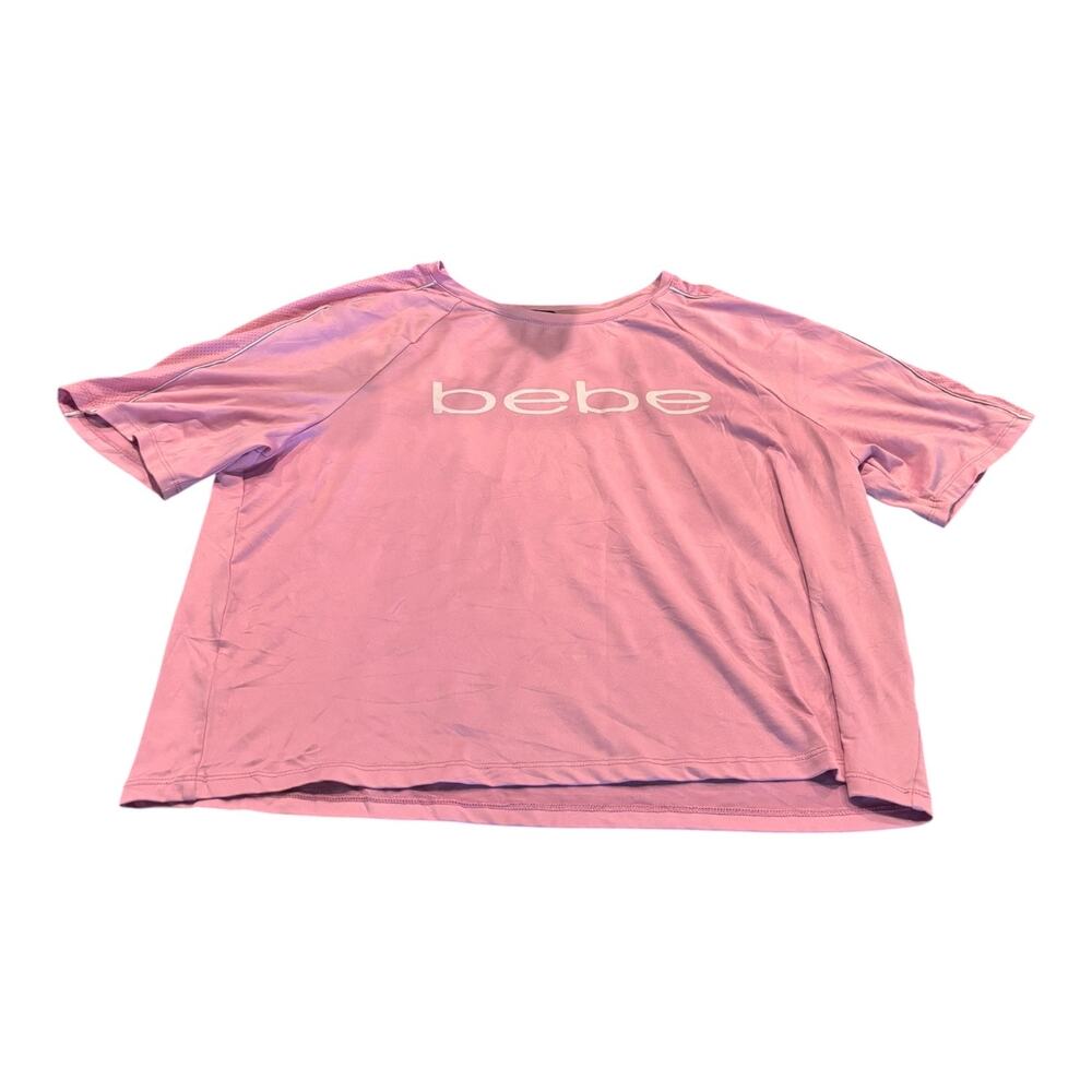bebe Pink Athletic Oversized T-Shirt Size XL